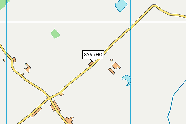 SY5 7HG map - OS VectorMap District (Ordnance Survey) SY5 7HG map - OS VectorMap District (Ordnance Survey)