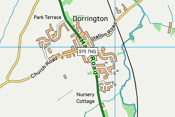 SY5 7HQ map - OS VectorMap District (Ordnance Survey) SY5 7HQ map - OS VectorMap District (Ordnance Survey)