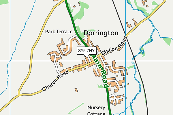 SY5 7HY map - OS VectorMap District (Ordnance Survey) SY5 7HY map - OS VectorMap District (Ordnance Survey)