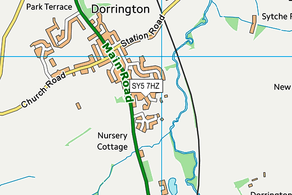 SY5 7HZ map - OS VectorMap District (Ordnance Survey) SY5 7HZ map - OS VectorMap District (Ordnance Survey)