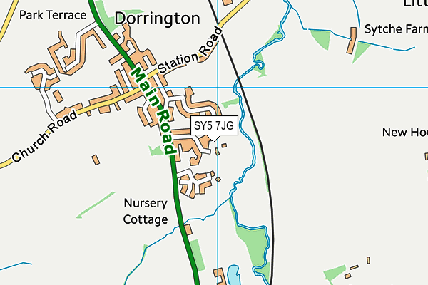 SY5 7JG map - OS VectorMap District (Ordnance Survey) SY5 7JG map - OS VectorMap District (Ordnance Survey)