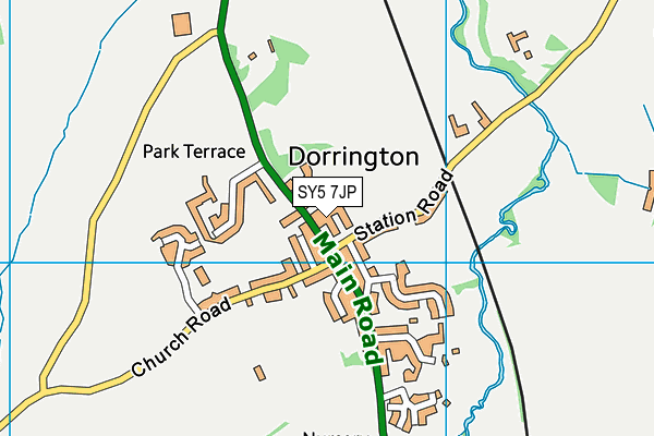 SY5 7JP map - OS VectorMap District (Ordnance Survey) SY5 7JP map - OS VectorMap District (Ordnance Survey)