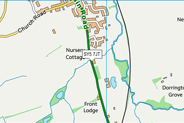 SY5 7JT map - OS VectorMap District (Ordnance Survey) SY5 7JT map - OS VectorMap District (Ordnance Survey)