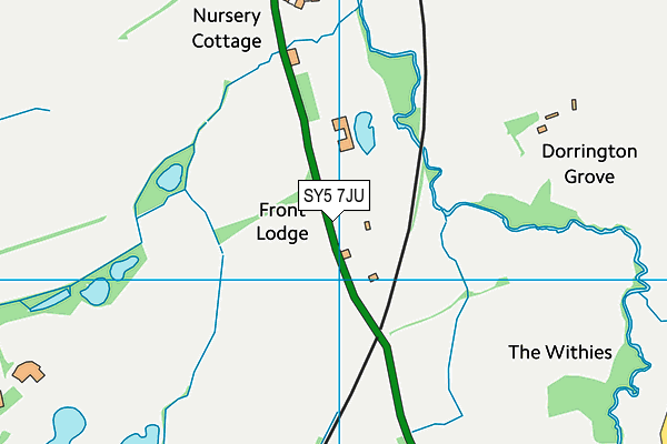 SY5 7JU map - OS VectorMap District (Ordnance Survey) SY5 7JU map - OS VectorMap District (Ordnance Survey)