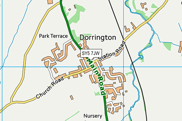 SY5 7JW map - OS VectorMap District (Ordnance Survey) SY5 7JW map - OS VectorMap District (Ordnance Survey)