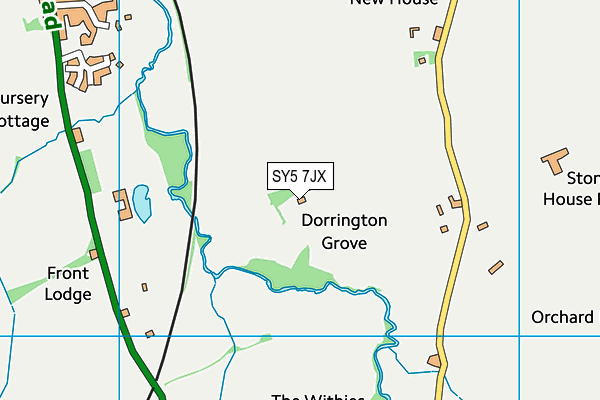 SY5 7JX map - OS VectorMap District (Ordnance Survey) SY5 7JX map - OS VectorMap District (Ordnance Survey)