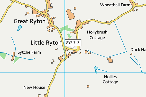 SY5 7LZ map - OS VectorMap District (Ordnance Survey) SY5 7LZ map - OS VectorMap District (Ordnance Survey)