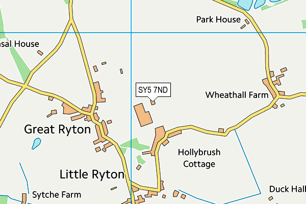 SY5 7ND map - OS VectorMap District (Ordnance Survey) SY5 7ND map - OS VectorMap District (Ordnance Survey)