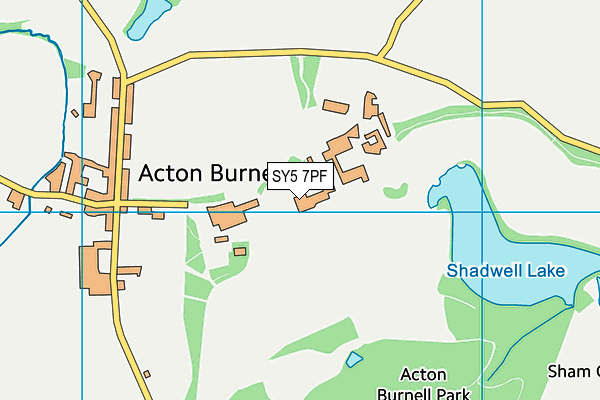 SY5 7PF map - OS VectorMap District (Ordnance Survey)
