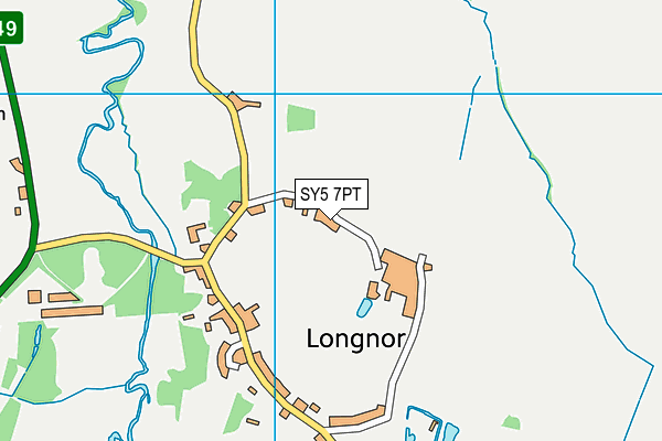 SY5 7PT map - OS VectorMap District (Ordnance Survey) SY5 7PT map - OS VectorMap District (Ordnance Survey)