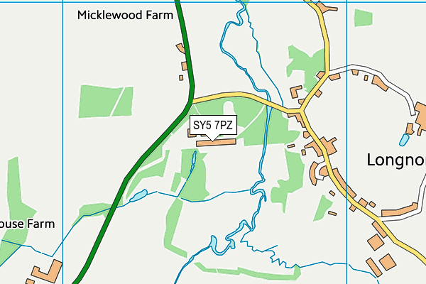 SY5 7PZ map - OS VectorMap District (Ordnance Survey) SY5 7PZ map - OS VectorMap District (Ordnance Survey)