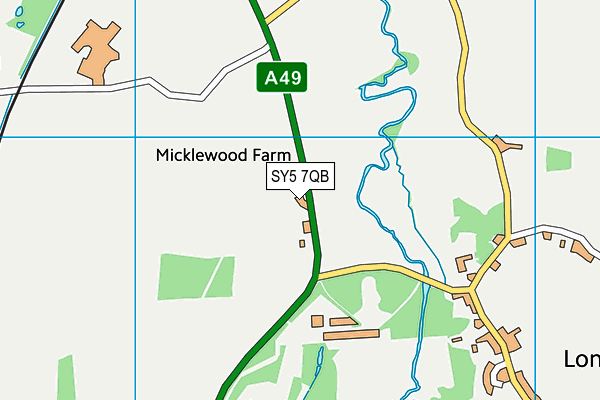 SY5 7QB map - OS VectorMap District (Ordnance Survey) SY5 7QB map - OS VectorMap District (Ordnance Survey)