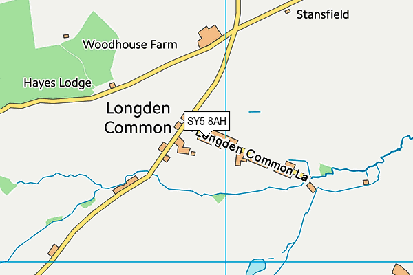 SY5 8AH map - OS VectorMap District (Ordnance Survey) SY5 8AH map - OS VectorMap District (Ordnance Survey)