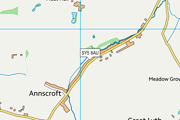 SY5 8AU map - OS VectorMap District (Ordnance Survey) SY5 8AU map - OS VectorMap District (Ordnance Survey)