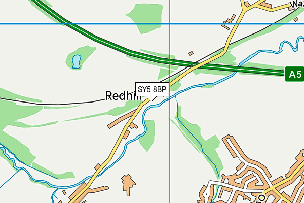 SY5 8BP map - OS VectorMap District (Ordnance Survey) SY5 8BP map - OS VectorMap District (Ordnance Survey)