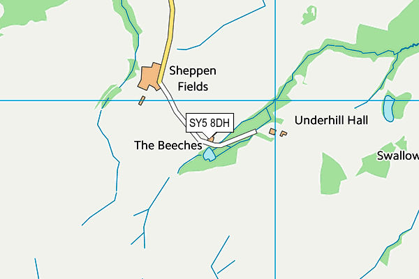 SY5 8DH map - OS VectorMap District (Ordnance Survey) SY5 8DH map - OS VectorMap District (Ordnance Survey)