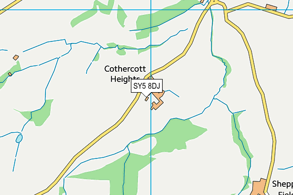 SY5 8DJ map - OS VectorMap District (Ordnance Survey) SY5 8DJ map - OS VectorMap District (Ordnance Survey)