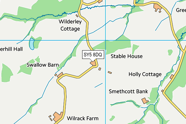 SY5 8DQ map - OS VectorMap District (Ordnance Survey) SY5 8DQ map - OS VectorMap District (Ordnance Survey)