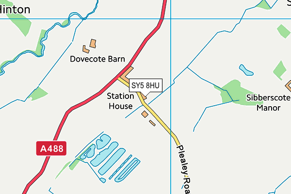 SY5 8HU map - OS VectorMap District (Ordnance Survey) SY5 8HU map - OS VectorMap District (Ordnance Survey)