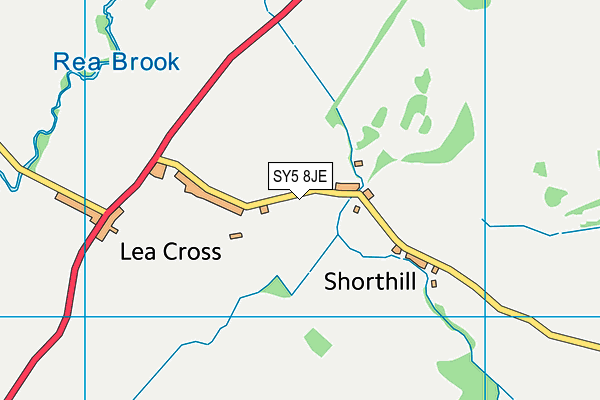 SY5 8JE map - OS VectorMap District (Ordnance Survey)