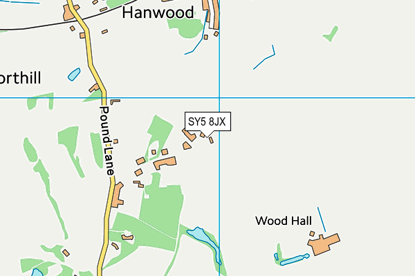 SY5 8JX map - OS VectorMap District (Ordnance Survey) SY5 8JX map - OS VectorMap District (Ordnance Survey)