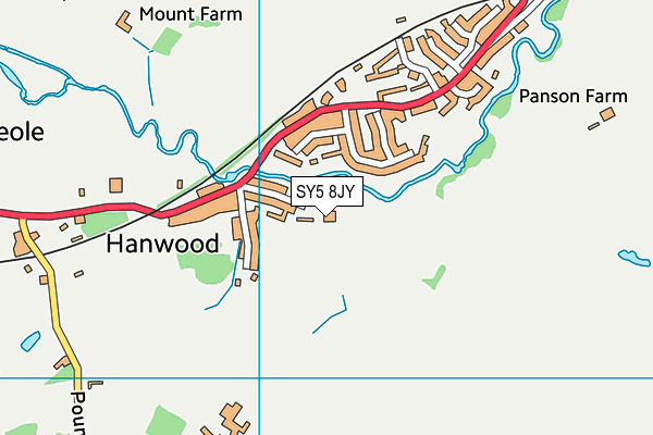 SY5 8JY map - OS VectorMap District (Ordnance Survey) SY5 8JY map - OS VectorMap District (Ordnance Survey)