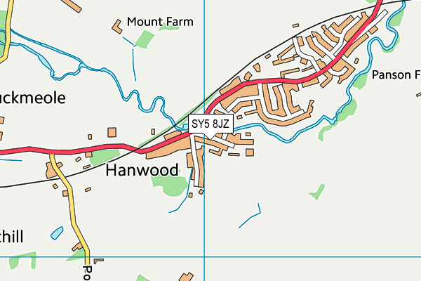SY5 8JZ map - OS VectorMap District (Ordnance Survey) SY5 8JZ map - OS VectorMap District (Ordnance Survey)