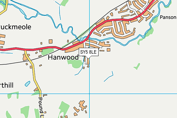 SY5 8LE map - OS VectorMap District (Ordnance Survey) SY5 8LE map - OS VectorMap District (Ordnance Survey)