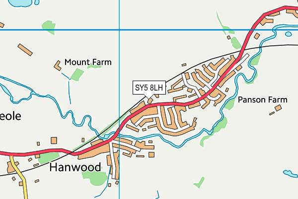 SY5 8LH map - OS VectorMap District (Ordnance Survey) SY5 8LH map - OS VectorMap District (Ordnance Survey)