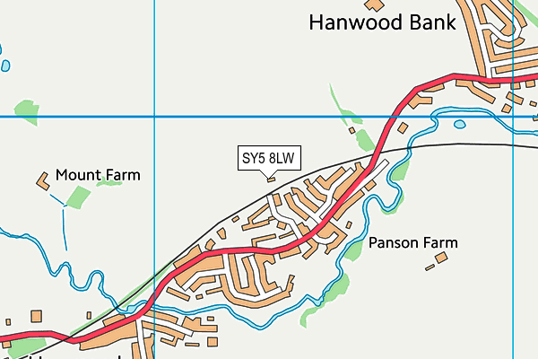 SY5 8LW map - OS VectorMap District (Ordnance Survey)