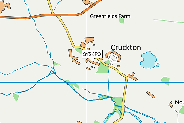 SY5 8PQ map - OS VectorMap District (Ordnance Survey)