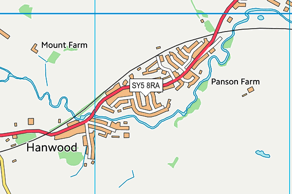 SY5 8RA map - OS VectorMap District (Ordnance Survey) SY5 8RA map - OS VectorMap District (Ordnance Survey)