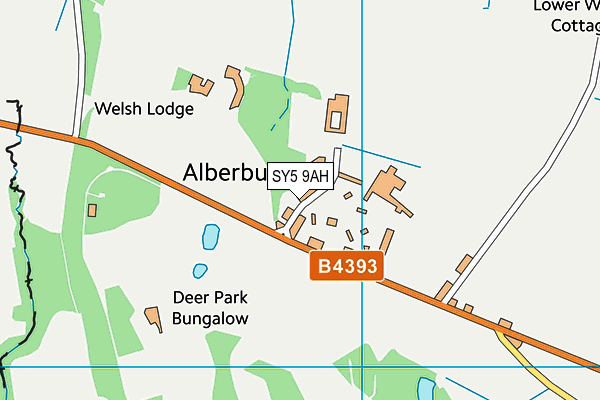 SY5 9AH map - OS VectorMap District (Ordnance Survey) SY5 9AH map - OS VectorMap District (Ordnance Survey)