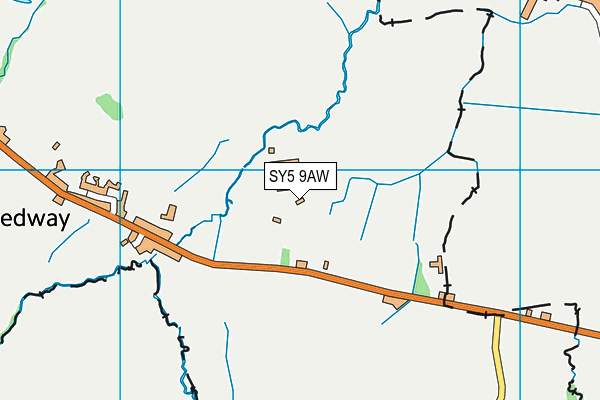 SY5 9AW map - OS VectorMap District (Ordnance Survey) SY5 9AW map - OS VectorMap District (Ordnance Survey)