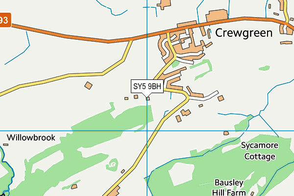 SY5 9BH map - OS VectorMap District (Ordnance Survey) SY5 9BH map - OS VectorMap District (Ordnance Survey)