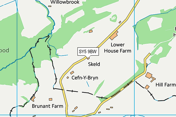 SY5 9BW map - OS VectorMap District (Ordnance Survey) SY5 9BW map - OS VectorMap District (Ordnance Survey)