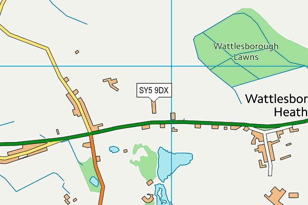SY5 9DX map - OS VectorMap District (Ordnance Survey) SY5 9DX map - OS VectorMap District (Ordnance Survey)