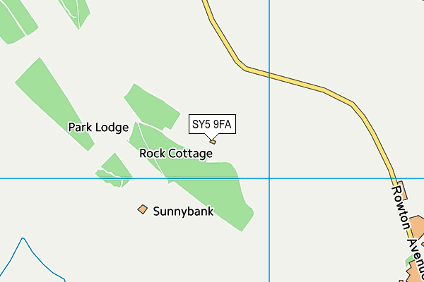 SY5 9FA map - OS VectorMap District (Ordnance Survey) SY5 9FA map - OS VectorMap District (Ordnance Survey)