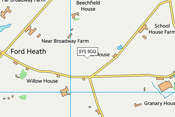 SY5 9GQ map - OS VectorMap District (Ordnance Survey) SY5 9GQ map - OS VectorMap District (Ordnance Survey)