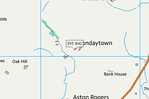 SY5 9HG map - OS VectorMap District (Ordnance Survey) SY5 9HG map - OS VectorMap District (Ordnance Survey)
