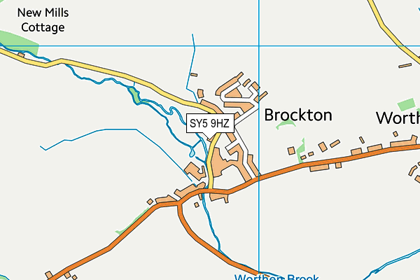 SY5 9HZ map - OS VectorMap District (Ordnance Survey) SY5 9HZ map - OS VectorMap District (Ordnance Survey)