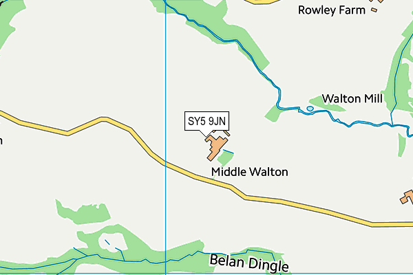 SY5 9JN map - OS VectorMap District (Ordnance Survey) SY5 9JN map - OS VectorMap District (Ordnance Survey)