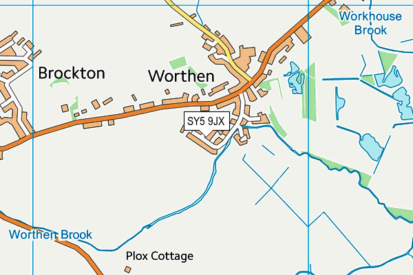 SY5 9JX map - OS VectorMap District (Ordnance Survey) SY5 9JX map - OS VectorMap District (Ordnance Survey)