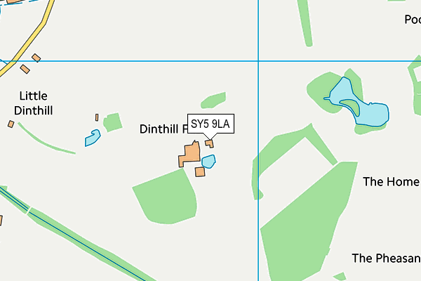 SY5 9LA map - OS VectorMap District (Ordnance Survey) SY5 9LA map - OS VectorMap District (Ordnance Survey)