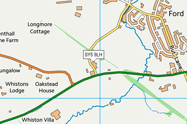 SY5 9LH map - OS VectorMap District (Ordnance Survey) SY5 9LH map - OS VectorMap District (Ordnance Survey)