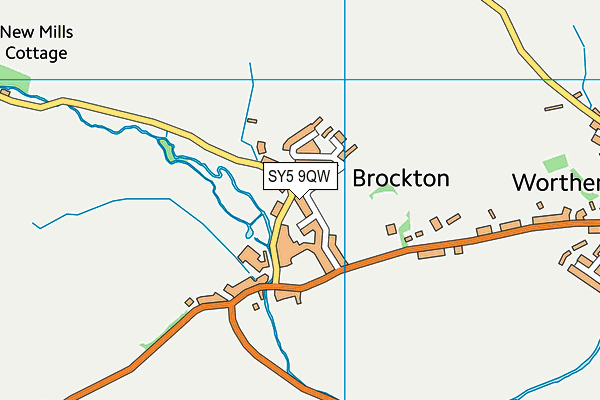 SY5 9QW map - OS VectorMap District (Ordnance Survey) SY5 9QW map - OS VectorMap District (Ordnance Survey)