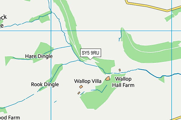 SY5 9RU map - OS VectorMap District (Ordnance Survey) SY5 9RU map - OS VectorMap District (Ordnance Survey)
