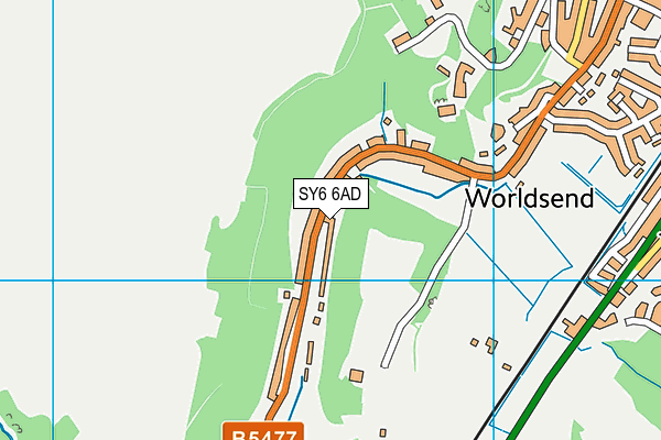 SY6 6AD map - OS VectorMap District (Ordnance Survey) SY6 6AD map - OS VectorMap District (Ordnance Survey)