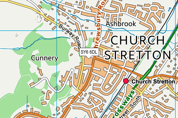 SY6 6DL map - OS VectorMap District (Ordnance Survey) SY6 6DL map - OS VectorMap District (Ordnance Survey)