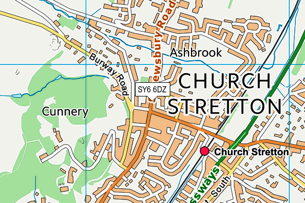 SY6 6DZ map - OS VectorMap District (Ordnance Survey) SY6 6DZ map - OS VectorMap District (Ordnance Survey)